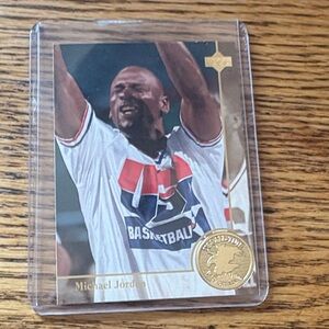 Michael Jordan basketball card upper
